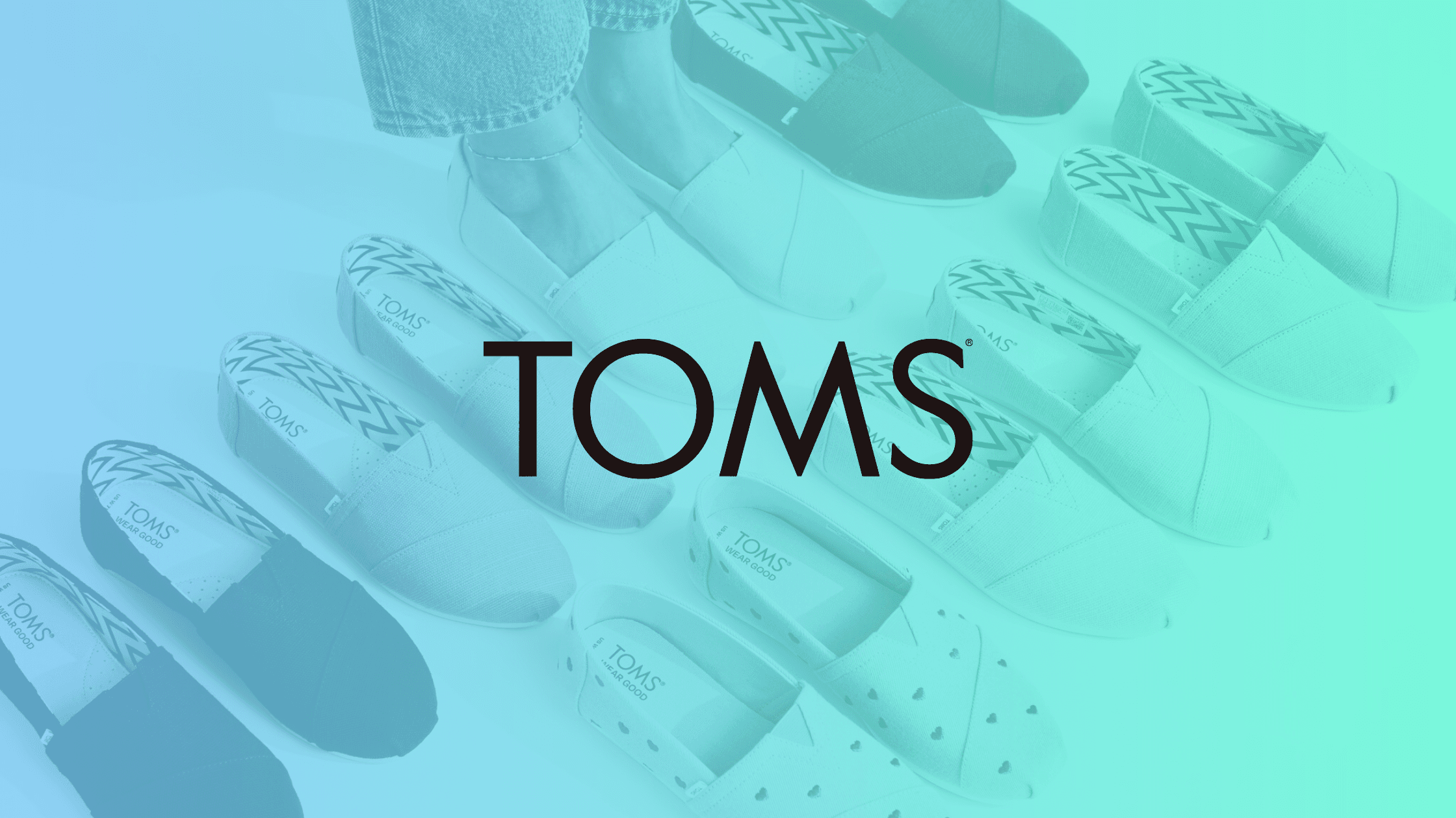TOMS Shoes canvas slip-on alpargata shoes representing the company's One-for-One social impact business model case study