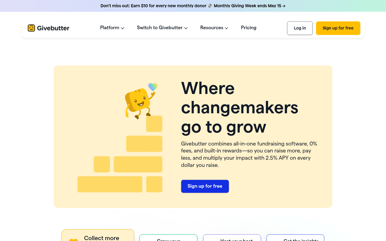 Givebutter hero image
