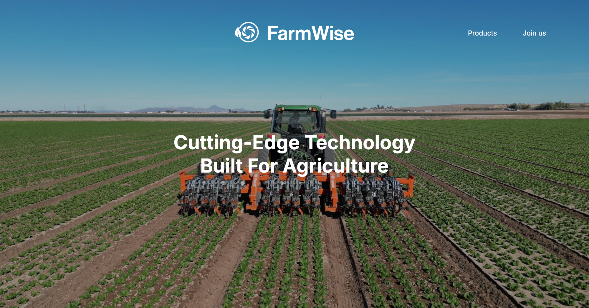 FarmWise is a California-based startup focused on automating farming operations using AI and robotics.