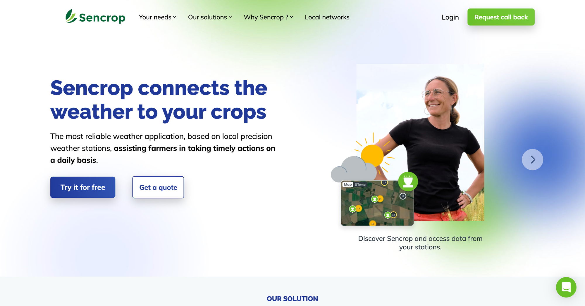 Sencrop, a French agtech startup, provides connected weather stations and sensors to help farmers monitor and manage their crops more effectively.