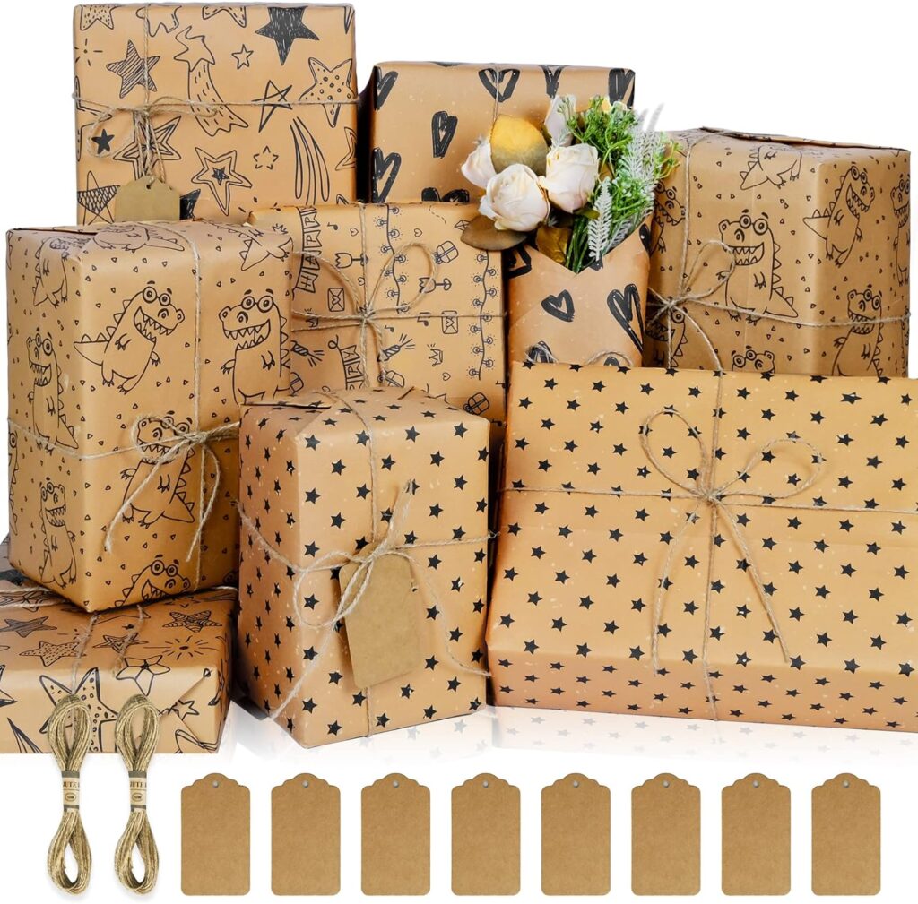 Eco Gift Wrapping Paper Folded Sheets